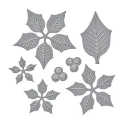 Shapeabilities Layered Poinsettia Etched Dies -Woodland Scenics Shop S5 055 Layered Poinsettia Color REV040122 82812.1649276443.1280.1280
