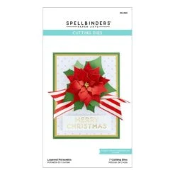Shapeabilities Layered Poinsettia Etched Dies -Woodland Scenics Shop S5 055 Layered Poinsettia Pac REV040122 48223.1649276453.1280.1280