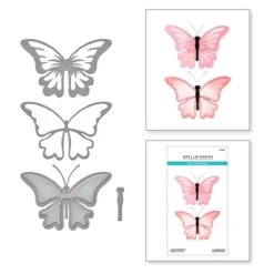 Layered Butterfly Etched Dies