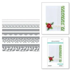 Winter Borders Etched Dies From The Tinsel Time Collection