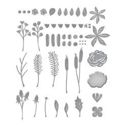 Holiday Blooms Etched Dies From The Celebrate The Season Collection -Woodland Scenics Shop S5 527 Celebrate the Season Holiday Blooms Color