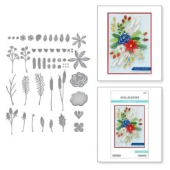 Holiday Blooms Etched Dies From The Celebrate The Season Collection