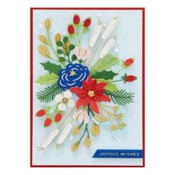 Holiday Blooms Etched Dies From The Celebrate The Season Collection -Woodland Scenics Shop S5 527 Celebrate the Season Holiday Blooms Project