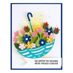 Umbrella Bloom Etched Dies From The Showered With Love Collection By Vicky Papaioannou -Woodland Scenics Shop S5 554 Showered with Love Vicky Papaioannou Umbrella Bloom Project