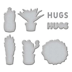 Succulents Stamp & Die Set By Simon Hurley -Woodland Scenics Shop S5 556 succulents Color 4f2e7519 462c 4513 a0e9 c3c8a838c60d