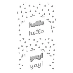 Raining Hearts Etched Dies From The Showered With Love Collection By Vicky Papaioannou -Woodland Scenics Shop S5 559 Showered with Love Vicky Papaioannou Raining Hearts Color