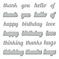 Everyday Sentiments Etched Dies From The Metamorphosis Collection By Simon Hurley -Woodland Scenics Shop S5 564 Metamorphosis Simon Hurley everyday sentiments Color