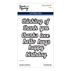 Everyday Sentiments Etched Dies From The Metamorphosis Collection By Simon Hurley -Woodland Scenics Shop S5 564 Metamorphosis Simon Hurley everyday sentiments Pac