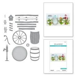 Rustic Garden Etched Dies From The Country Road Collection By Annie Williams