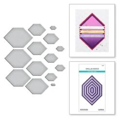 Essential Hexi-Gems Etched Dies From The Hexi-Gems Collection