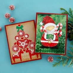 Santa Hugs Etched Dies From The Holiday Hugs Collection By Stampendous -Woodland Scenics Shop S5 591 3
