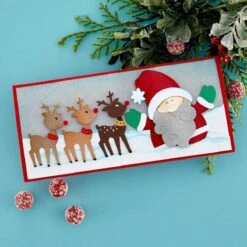 Santa Hugs Etched Dies From The Holiday Hugs Collection By Stampendous -Woodland Scenics Shop S5 591 4