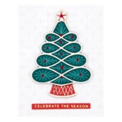 Stitched Christmas Tree Etched Dies From The Stitched For Christmas Collection -Woodland Scenics Shop S5 596 Stitched for Christmas Stitched Christmas Tree Project