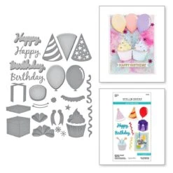 Birthday Wreath Add-Ons Etched Dies From The Beautiful Wreaths Collection By Suzanne Hue