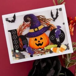Halloween Wreath Add-Ons Etched Dies From The Beautiful Wreaths Collection By Suzanne Hue -Woodland Scenics Shop S5 601 Beautiful Wreaths Suzanne Hue Halloween Wreath Add Ons Project 3