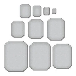 Notched Corner Frames Etched Dies From The BetterPress Autumn Collection -Woodland Scenics Shop S5 602 BetterPress Autumn Notched Corner Frames Color