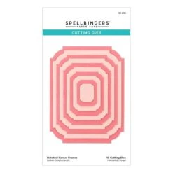 Notched Corner Frames Etched Dies From The BetterPress Autumn Collection -Woodland Scenics Shop S5 602 BetterPress Autumn Notched Corner Frames Pac