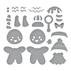 Dancin' Gingerbread Etched Dies From The Dancin' Christmas Collection -Woodland Scenics Shop S5 609 Dancin Christmas Dancin Gingerbread Color