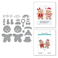 Dancin' Gingerbread Etched Dies From The Dancin' Christmas Collection