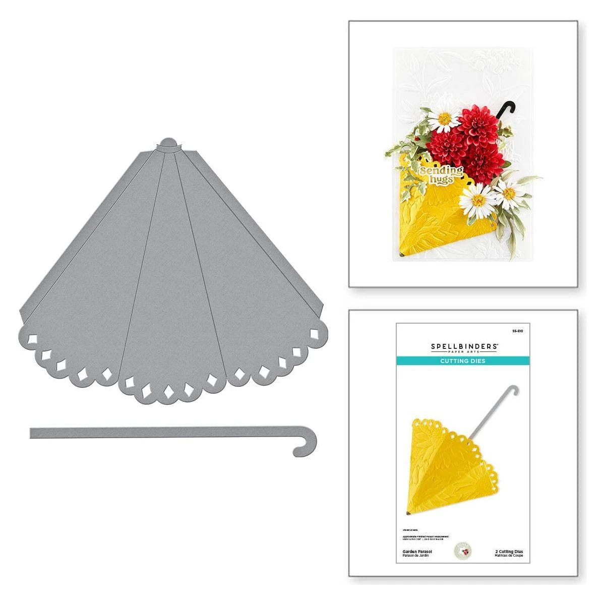 Garden Parasol Etched Dies From The Birds & Bees Garden Collection By Susan Tierney-Cockburn 1 Garden Parasol Etched Dies From The Birds & Bees Garden Collection By Susan Tierney-Cockburn