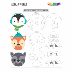 Whimsical Winter Critters Etched Dies From The Merry Mug & Circle Delights Collection By Nichol Spohr 21 Whimsical Winter Critters Etched Dies From The Merry Mug & Circle Delights Collection By Nichol Spohr -Woodland Scenics Shop S5 612 WHIMSICALWINTERCRITTERSpg1