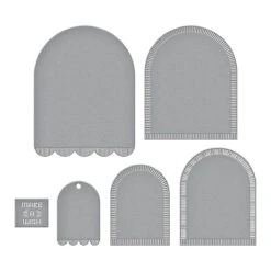 Make A Wish Arch Labels Etched Dies From The Monster Birthday Collection -Woodland Scenics Shop S5 619 Monster Birthday Make a Wish Arch Labels Color