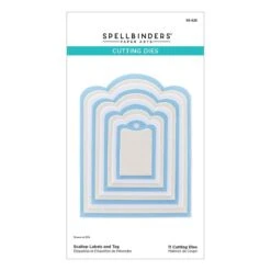 Scallop Labels And Tag Etched Dies From The Sealed 3D Botanical Collection -Woodland Scenics Shop S5 625 Sealed 3D Botanicals Scallop Labels and Tag Pac