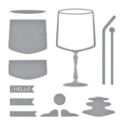 Sunset In A Glass Etched Dies From The Happy Hour Collection -Woodland Scenics Shop S5 627 Happy Hour Sunset in a Glass Color