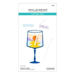 Sunset In A Glass Etched Dies From The Happy Hour Collection -Woodland Scenics Shop S5 627 Happy Hour Sunset in a Glass Pac
