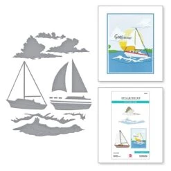 Set Sail Etched Dies From The Fair Winds Collection By Dawn Woleslagle