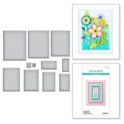 Nested Postage Labels & Tag Etched Dies From The Bayfair Collection