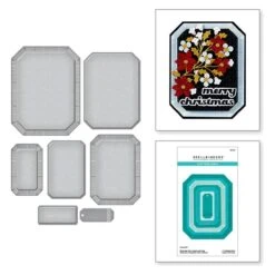 Emerald Cut Labels And Tag Etched Dies From The Home For The Holidays Collection