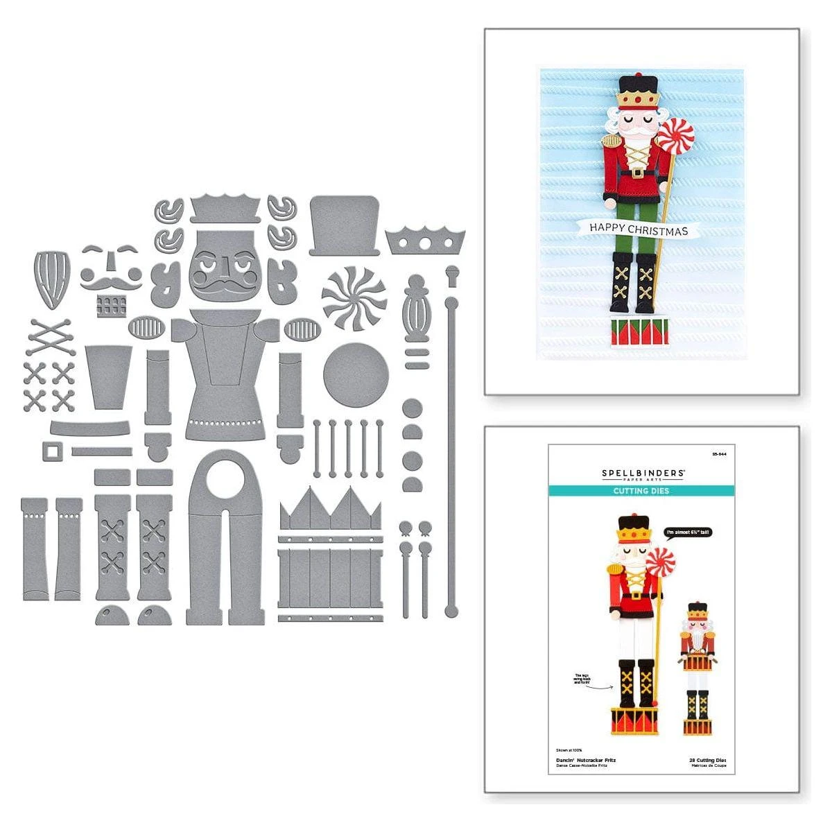 Dancin' Nutcracker Fritz Etched Dies From The Dancin' Christmas Friends Collection 1 Dancin' Nutcracker Fritz Etched Dies From The Dancin' Christmas Friends Collection