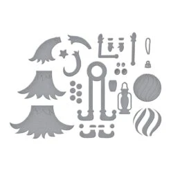 Dancin' Douglas Etched Dies From The Dancin' Christmas Friends Collection -Woodland Scenics Shop S5 646 Dancin Christmas Friends Dancin Douglas Color