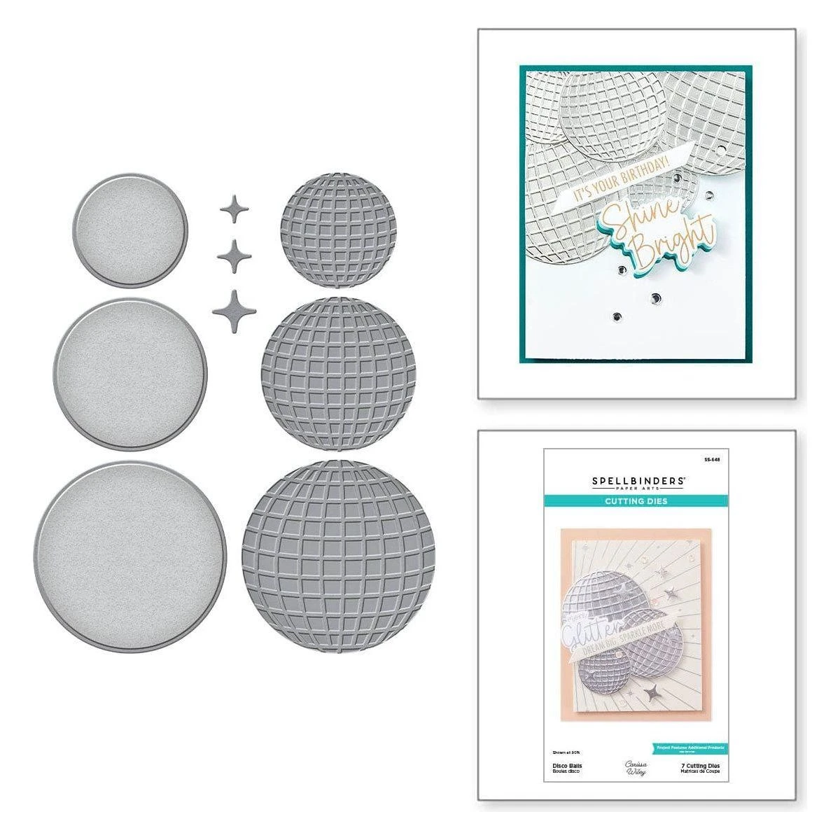 Disco Balls Etched Dies From The Shine Bright Collection By Carissa Wiley 1 Disco Balls Etched Dies From The Shine Bright Collection By Carissa Wiley