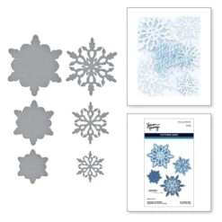 Layering Snowflakes Etched Dies From The Let It Snow Collection By Simon Hurley