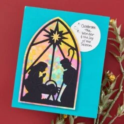 Christmas Morn Nativity Etched Dies From The Season Of Wonder Collection By Stampendous -Woodland Scenics Shop S5 655V3