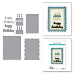 Pinking Edge Birthday Add-Ons Etched Dies From The Not Your Ordinary Card Collection By Wendy Vecchi