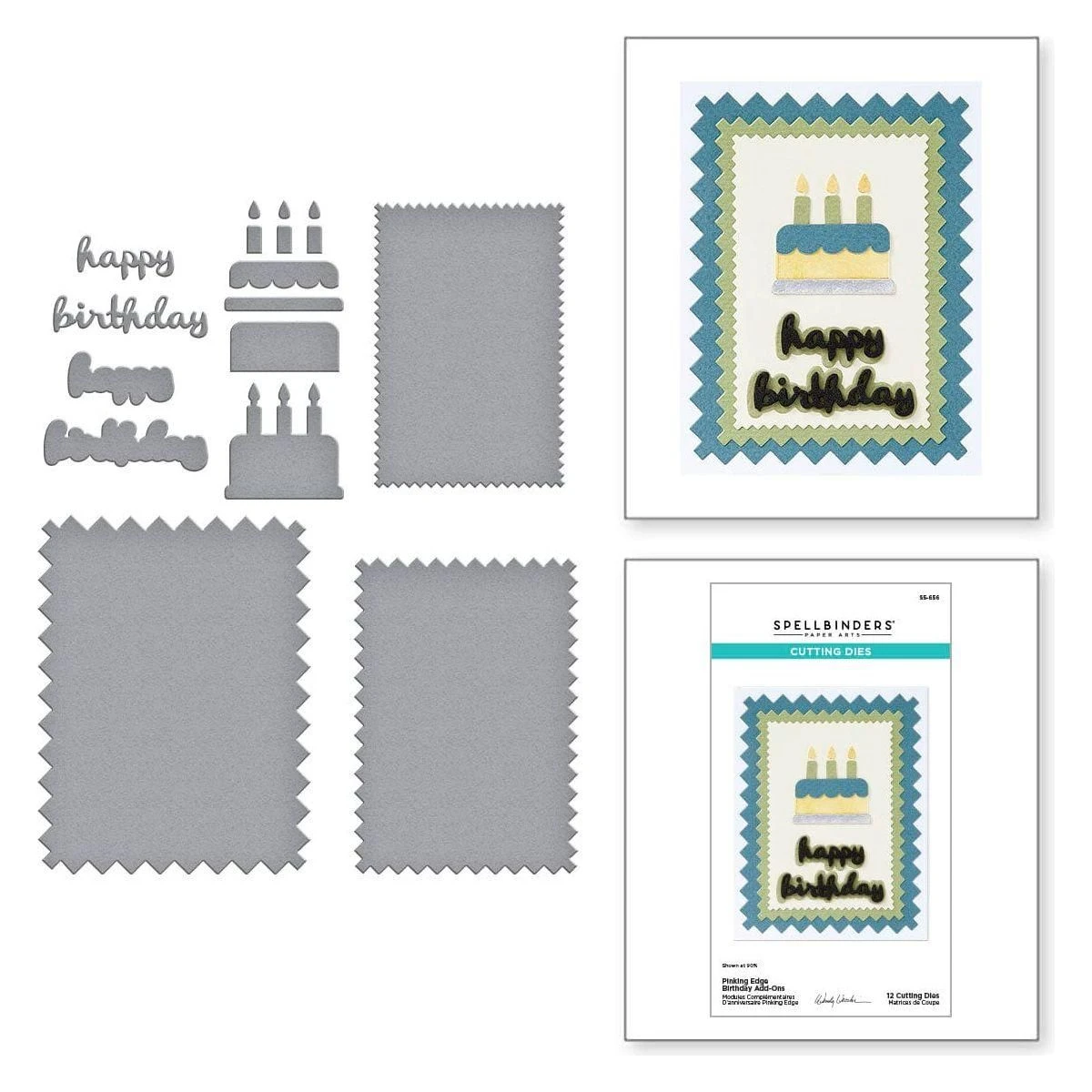 Pinking Edge Birthday Add-Ons Etched Dies From The Not Your Ordinary Card Collection By Wendy Vecchi 1 Pinking Edge Birthday Add-Ons Etched Dies From The Not Your Ordinary Card Collection By Wendy Vecchi