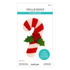 Felt Candy Cane Etched Dies From The Felt Stitch & Create Collection By Nichol Spohr -Woodland Scenics Shop S5 659 Felt Stitch and Create Nichol Spohr Felt Candy Cane Pac