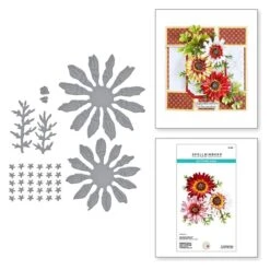 Painted Daisy And Ladybugs Etched Dies From The Through The Meadow Collection By Susan Tierney-Cockburn