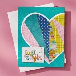 Just Sayin' 6" X 6" Printed Paper Pack From The Just Sayin' Collection By Kelly Bangs -Woodland Scenics Shop S5 662 Just Sayin Kelly Bangs Pleced Heart Project 2