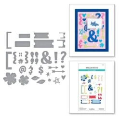 Punctuation & Icons Etched Dies From The Just Sayin' Collection By Kelly Bangs