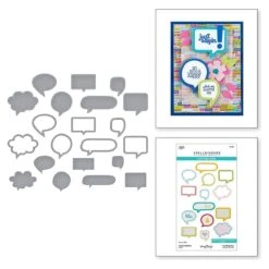 Speech Bubbles Etched Dies From The Just Sayin' Collection By Kelly Bangs