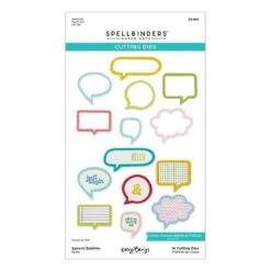 Speech Bubbles Etched Dies From The Just Sayin' Collection By Kelly Bangs -Woodland Scenics Shop S5 664 Just Sayin Kelly Bangs Speech Bubbles Pac