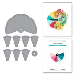 Color Swatch Wheel Etched Dies From The ColorWheel Swatch Party Collection