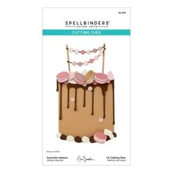 Ganache Gateau Etched Dies From The Bougie Birthday Collection By Nina Boettcher -Woodland Scenics Shop S5 676 Bougie Birthday Celebration Nina Boettcher Ganache Gateau Pac