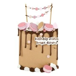 Ganache Gateau Etched Dies From The Bougie Birthday Collection By Nina Boettcher -Woodland Scenics Shop S5 676 Bougie Birthday Celebration Nina Boettcher Ganache Gateau Project