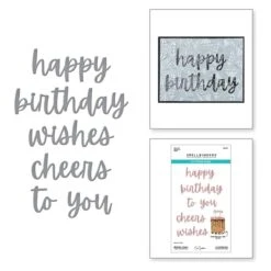 Birthday Cheers Etched Dies From The Bougie Birthday Collection By Nina Boettcher