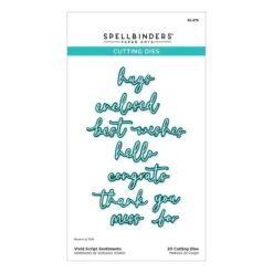 Vivid Script Sentiments Etched Dies From The Vivid Expressions Collection -Woodland Scenics Shop S5 679 Vivid Expressions Vivid Script Sentiments Pac